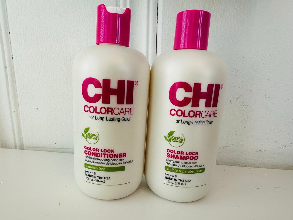 CHI ColorCare Color Lock Shampoo and Conditioner Set 12oz - NEW